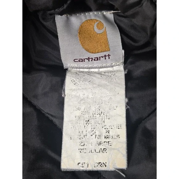 CARHARTT Men's Jacket 2XL Brown Arctic Barn UNION MADE USA VTG Distressed